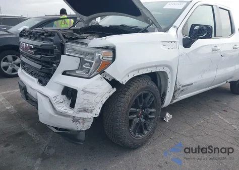 2021 GMC Sierra 1500 4Wd Standard Box Elevation from USA, damaged, VIN 1GTV9CETXMZ192870